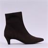 Paul Green Mid Heel Ankle Boot - Brown Suede